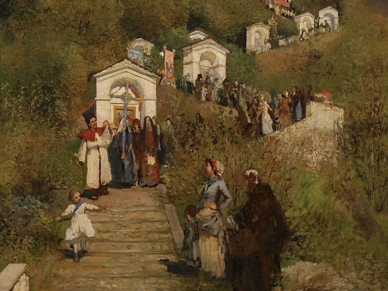 1857-Filippo Franzoni - La processione